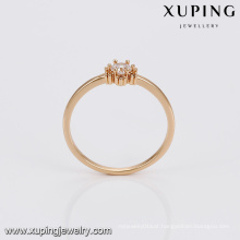 14699 Fashion jewelry ladies new model wedding ring with zircon 18 carat gold finger rings